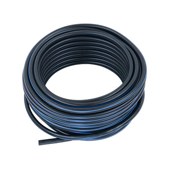 Air hose, 35 Meters. - Ø9,5mmXØ19mm/Blue stripe (Aftermarket) - Milcotec