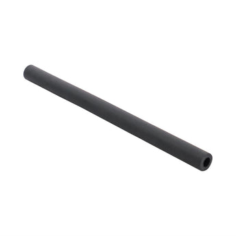 Pulsation tube short, black - Ø7mmXØ14mmX205mm/red stripe (Aftermarket) - Milcotec