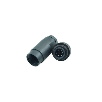 Plastic connector, black with 7 connectors - Loose - Milcotec
